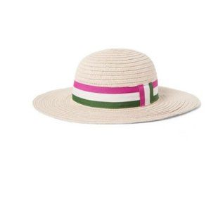 NEW! JANIE AND JACK STRAW STRIPED SUN HAT - 6 - 12 Month